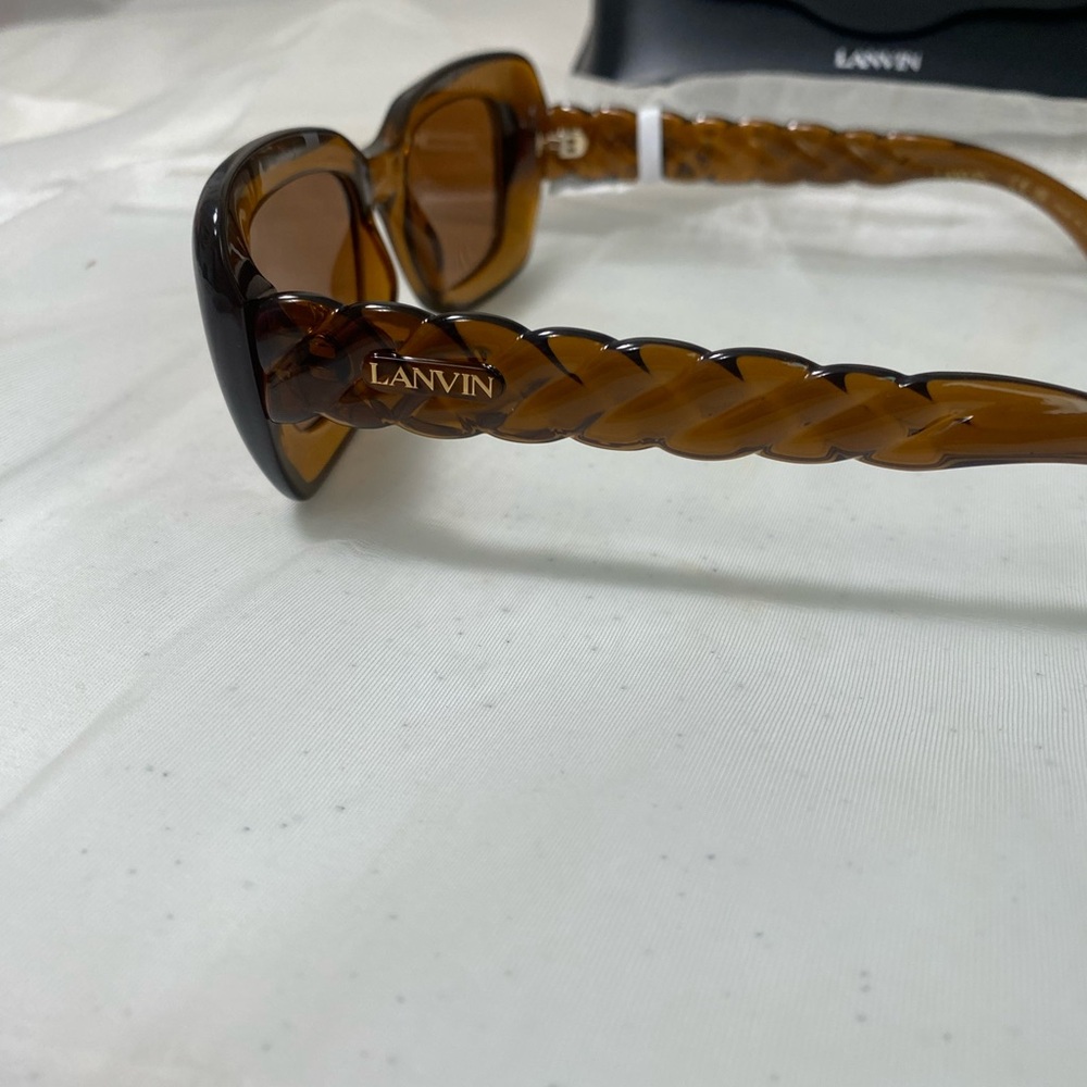 LANVIN Amber Brown Designer summer Sunglasses ๐ - Picture 5 of 9